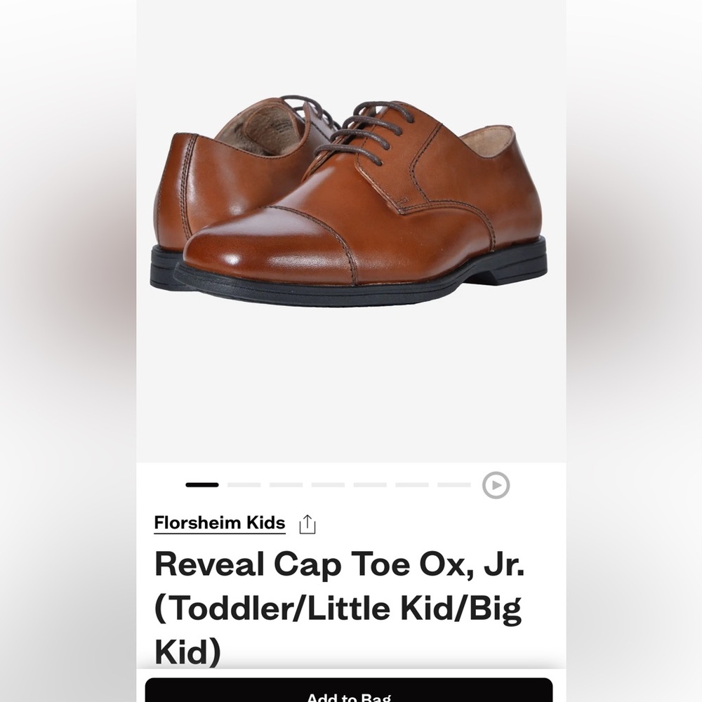 Florsheim Reveal Cap Toe Ox, Jr. Big boys